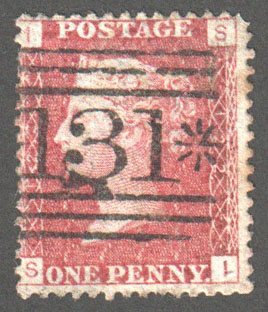 Great Britain Scott 33 Used Plate 122 - SI - Click Image to Close